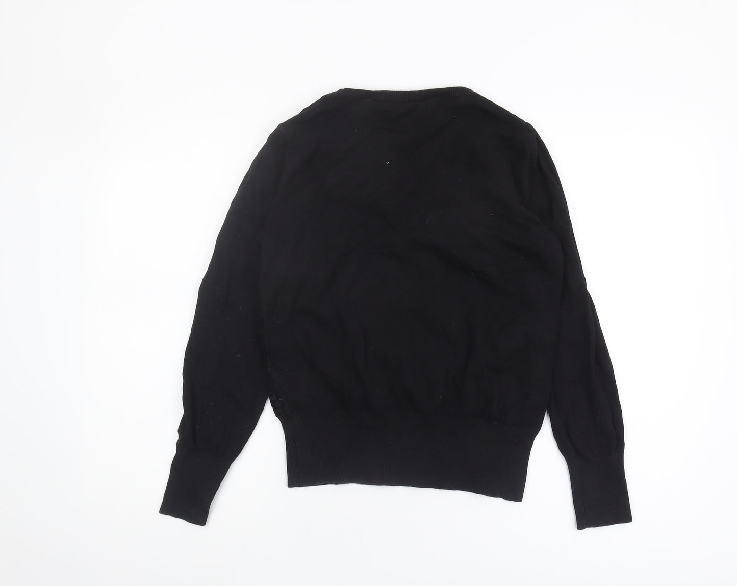 Oasis Women’s Black Pullover Jumper, Crew Neck, Size S