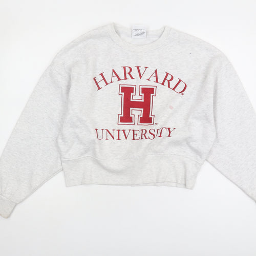 Harvard Women's White XS Pullover Sweatshirt