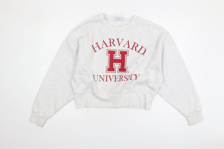 Harvard Women's White XS Pullover Sweatshirt