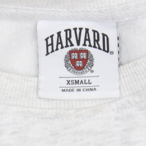Harvard Women's White XS Pullover Sweatshirt
