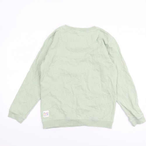 Fatface Girls Green Pullover Graphic Print Sweatshirt 12-13