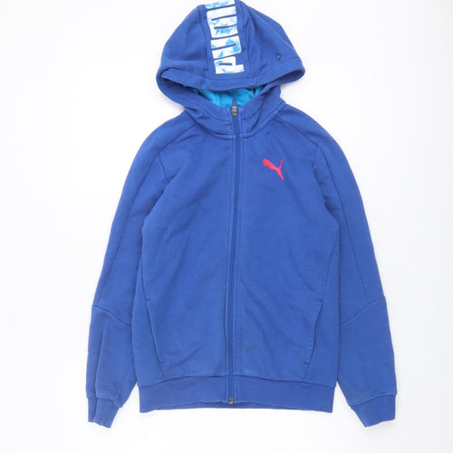 PUMA Boys Blue Full Zip Hoodie 11-12 Years