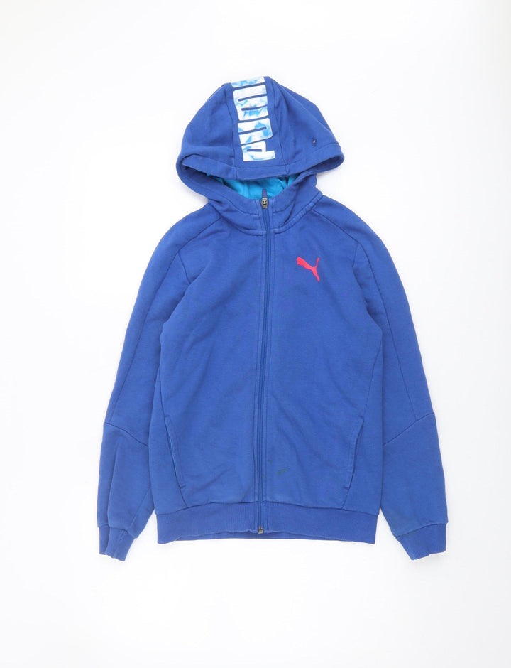 PUMA Boys Blue Full Zip Hoodie 11-12 Years