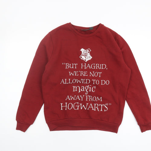 Harry Potter Women's Red Pullover Sweatshirt Size 8