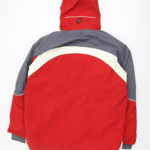 Marks and Spencer Men's Red Hooded Jacket L