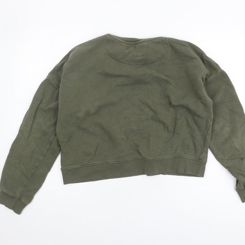 Marks and Spencer Girls Green Snoopy Pullover Sweatshirt 16Y