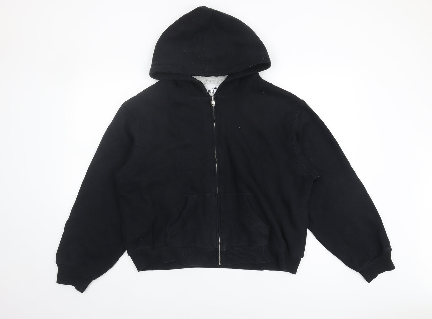 Hollister Unisex Black Medium Full Zip Hoodie