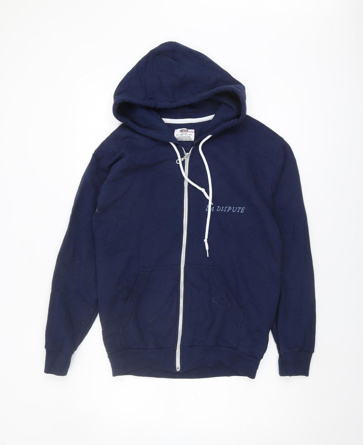 Anvil Men's Blue Full Zip Hoodie S - Hooded & Graphic Print