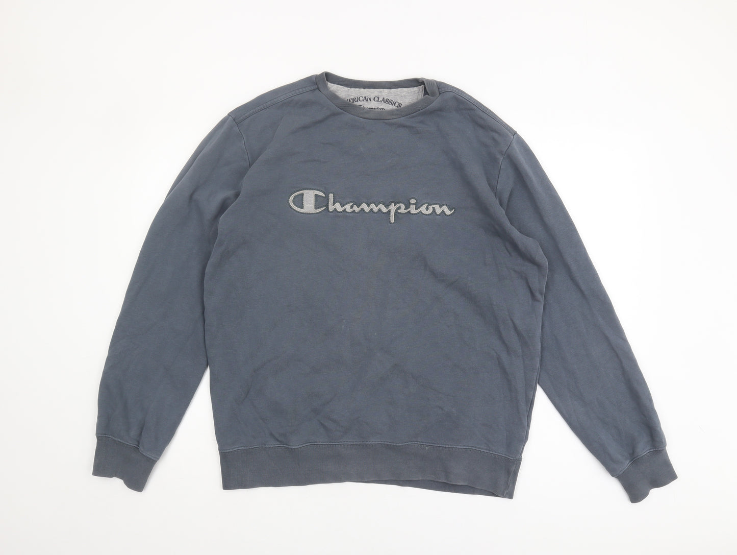 Champion Men's Blue Pullover Sweatshirt - Size L
