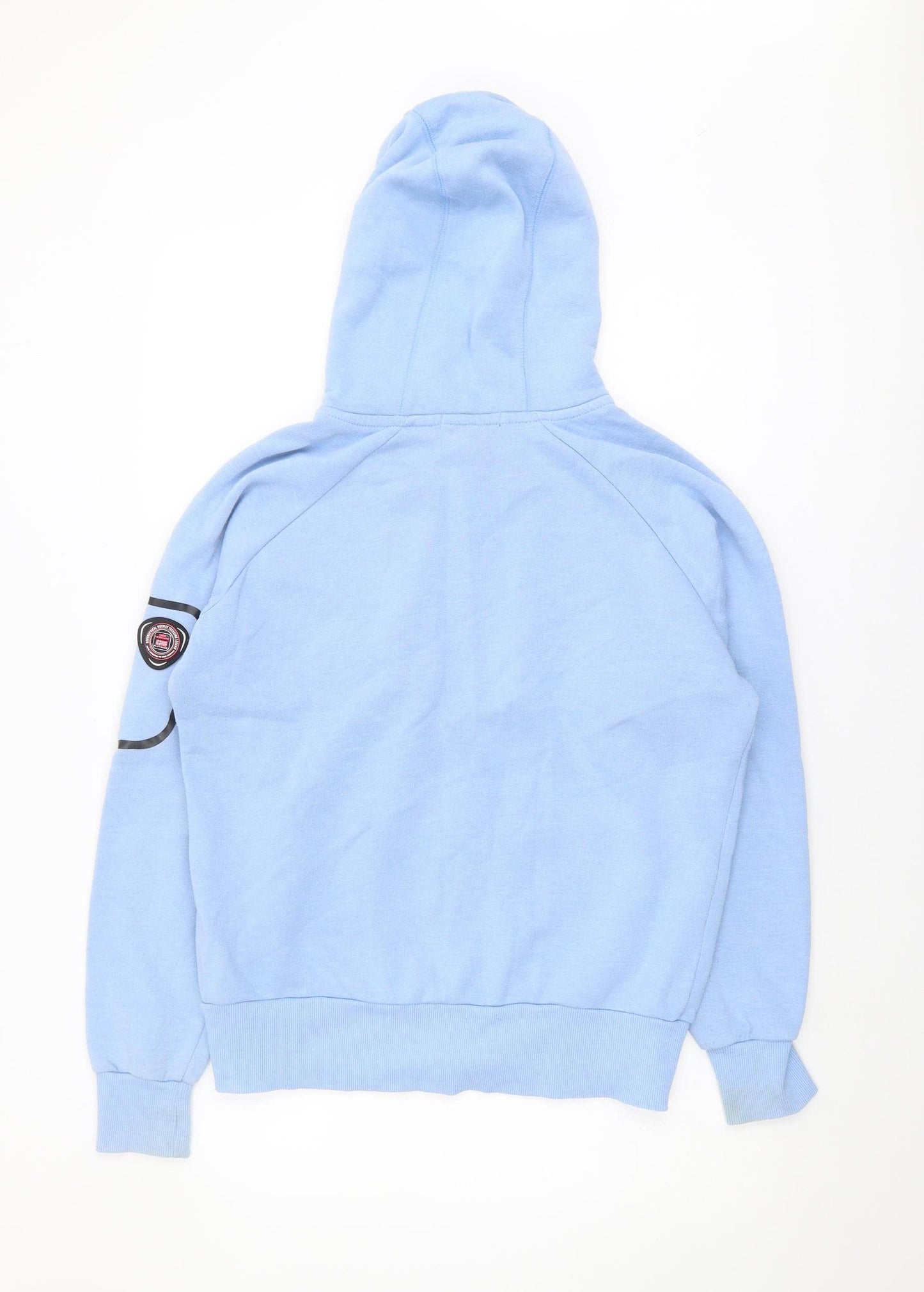 Geographical Norway Blue Unisex Hoodie, Zip Up, Cotton Blend