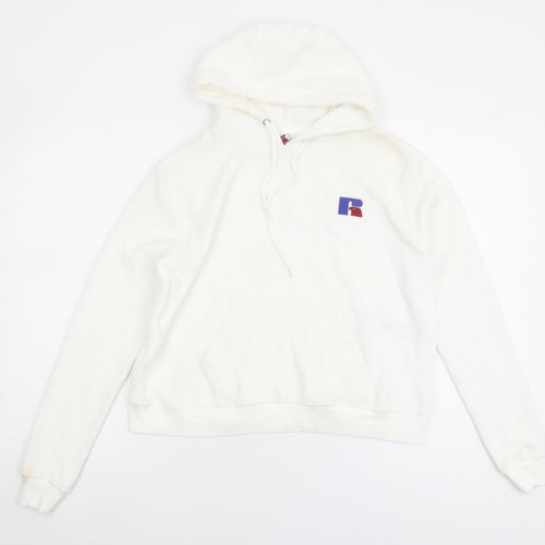 Russell Athletic Unisex White XS Pullover Hoodie