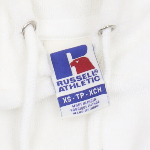 Russell Athletic Unisex White XS Pullover Hoodie