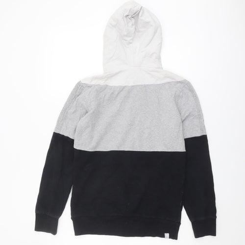 Adidas Unisex Black Grey Full Zip Hoodie M