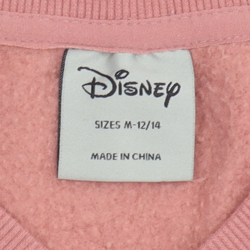 Disney Women's Pink Minnie Mouse Pullover Sweatshirt M