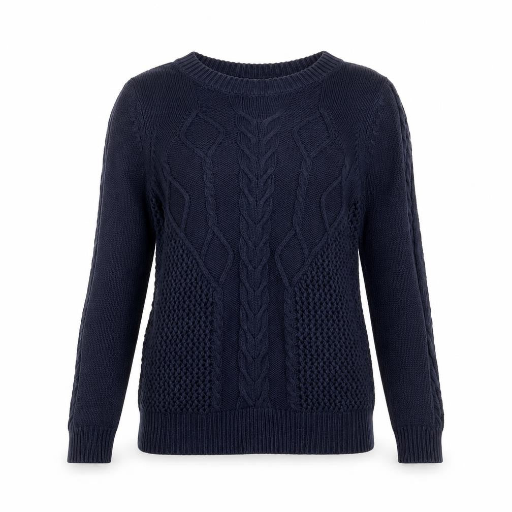 Oasis Women's Blue Cable-Knit Pullover Jumper, Size S