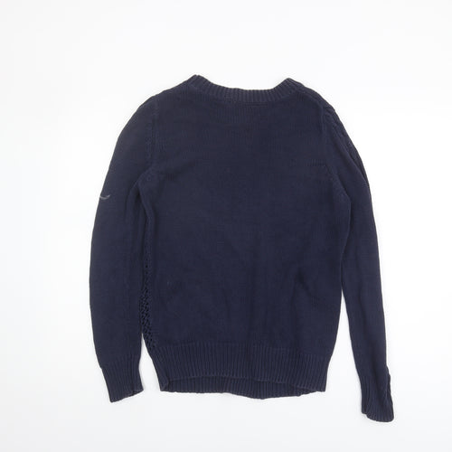 Oasis Women's Blue Cable-Knit Pullover Jumper, Size S