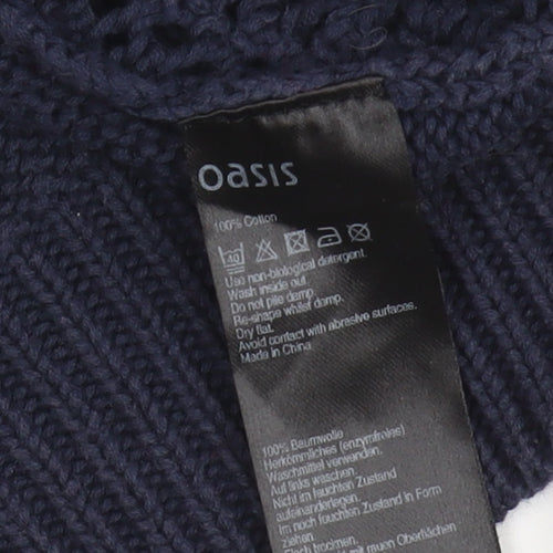Oasis Women's Blue Cable-Knit Pullover Jumper, Size S