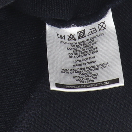 Lyle & Scott Men's Blue Hoodie M Pullover Style
