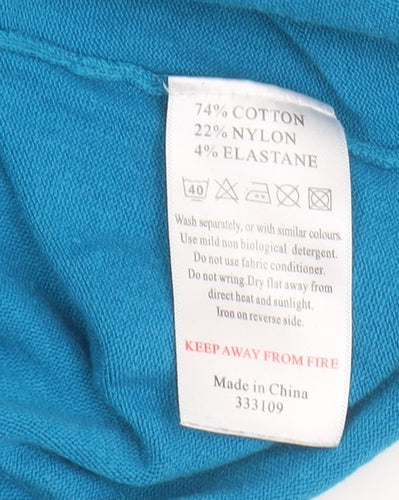 Monsoon Petite Blue Women's Dress Size 6
