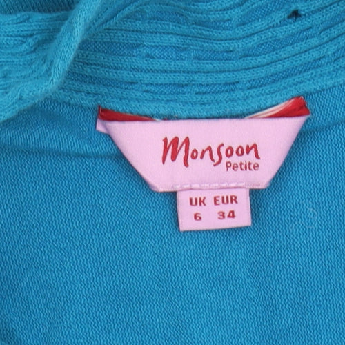 Monsoon Petite Blue Women's Dress Size 6