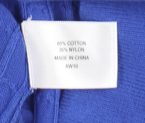 CC Country Casuals Petite Women's Blue Cable-Knit Pullover Jumper M