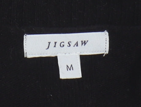 Jigsaw Women's Black M Pullover Wool Cashmere Jumper
