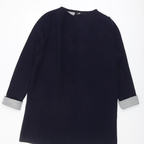 Wallis Women's Blue Open Front Cardigan Medium Size Knit