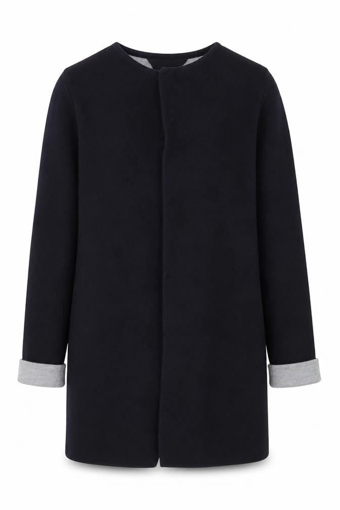 Front view of Wallis Women's Blue Open Front Cardigan Medium Size Knit