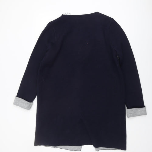 Wallis Women's Blue Open Front Cardigan Medium Size Knit