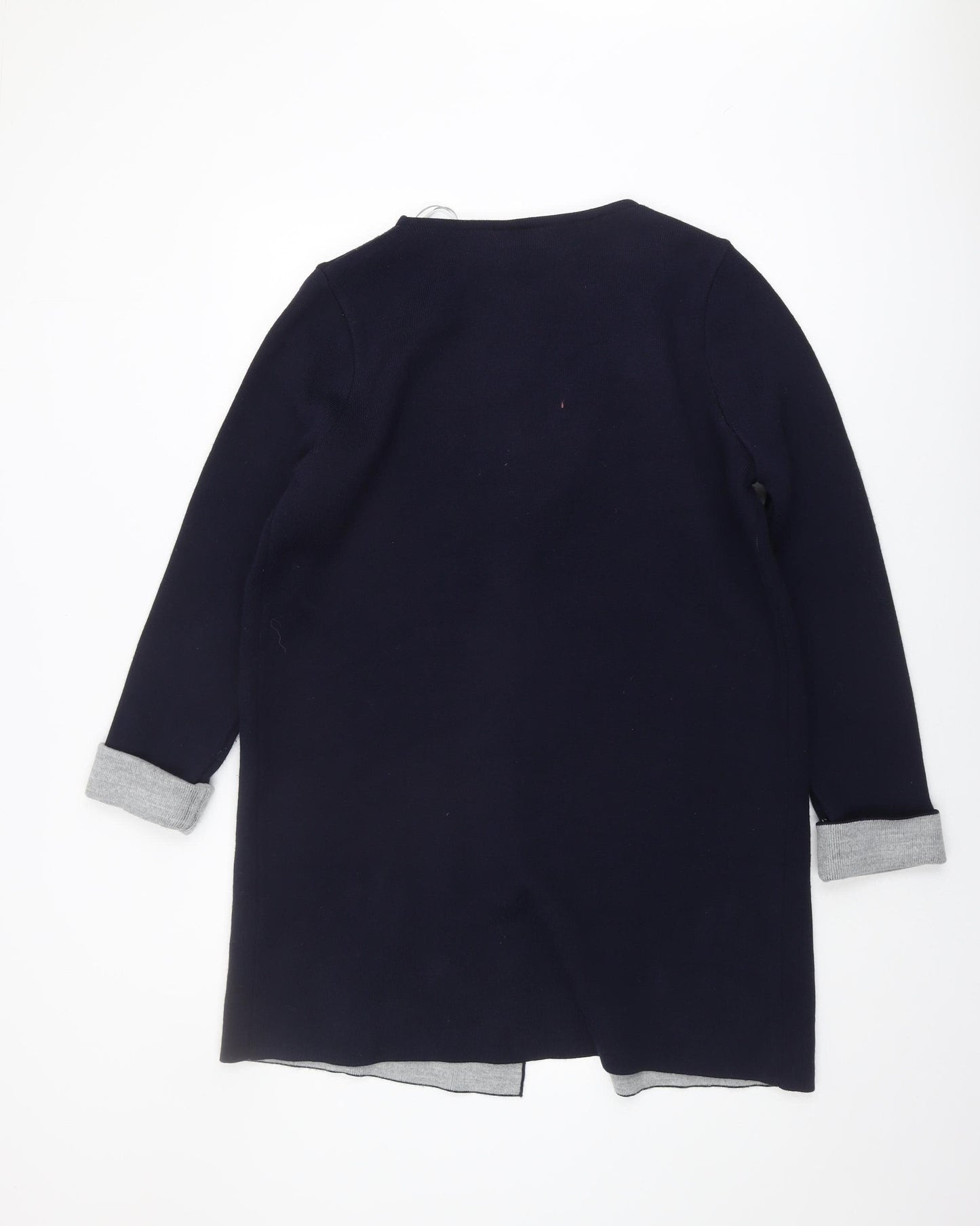 Wallis Women's Blue Open Front Cardigan Medium Size Knit