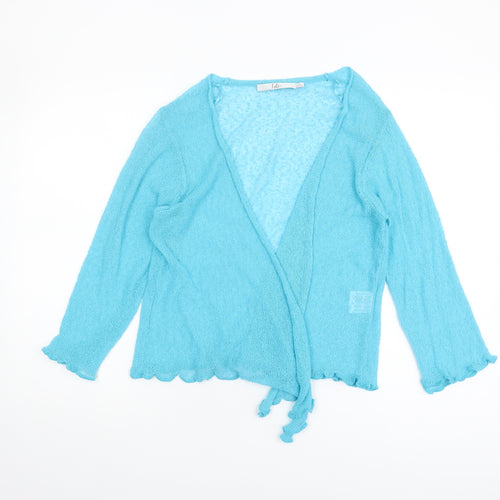 Isle Women's Blue Wrap Jumper L
