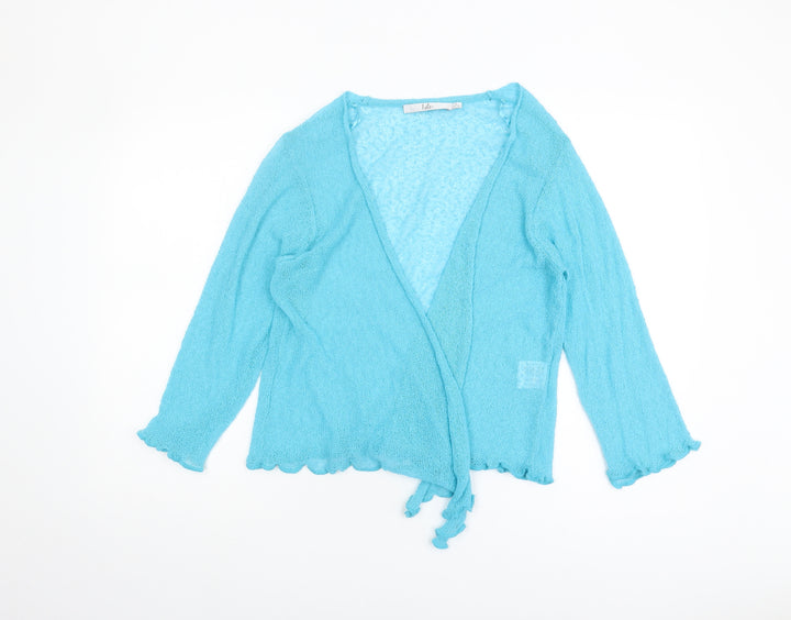 Isle Women's Blue Wrap Jumper L