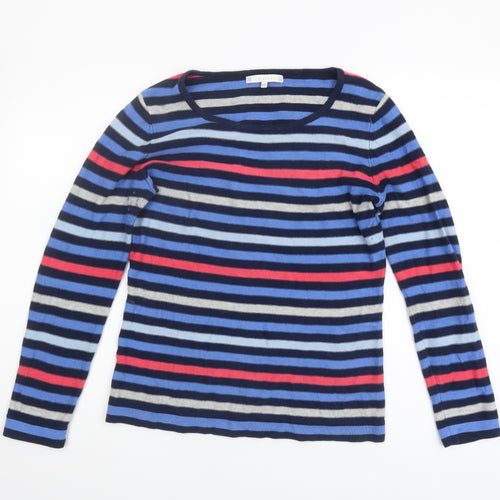 Lakeland Women's Multicoloured Striped Jumper Size 10