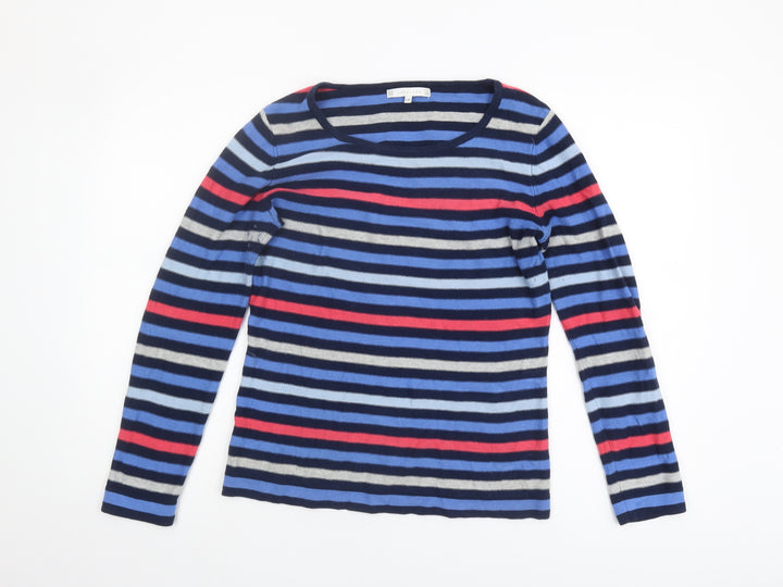 Lakeland Women's Multicoloured Striped Jumper Size 10