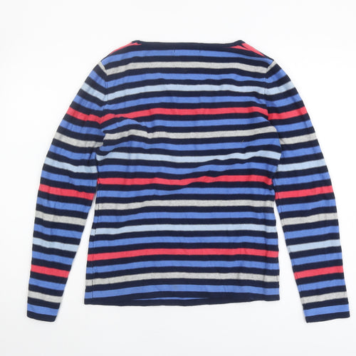 Lakeland Women's Multicoloured Striped Jumper Size 10