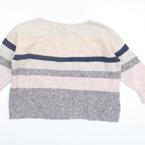 Fat Face Women's Striped Pullover Jumper Size 12