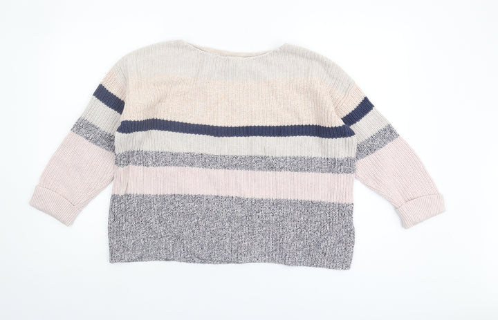 Fat Face Women's Striped Pullover Jumper Size 12