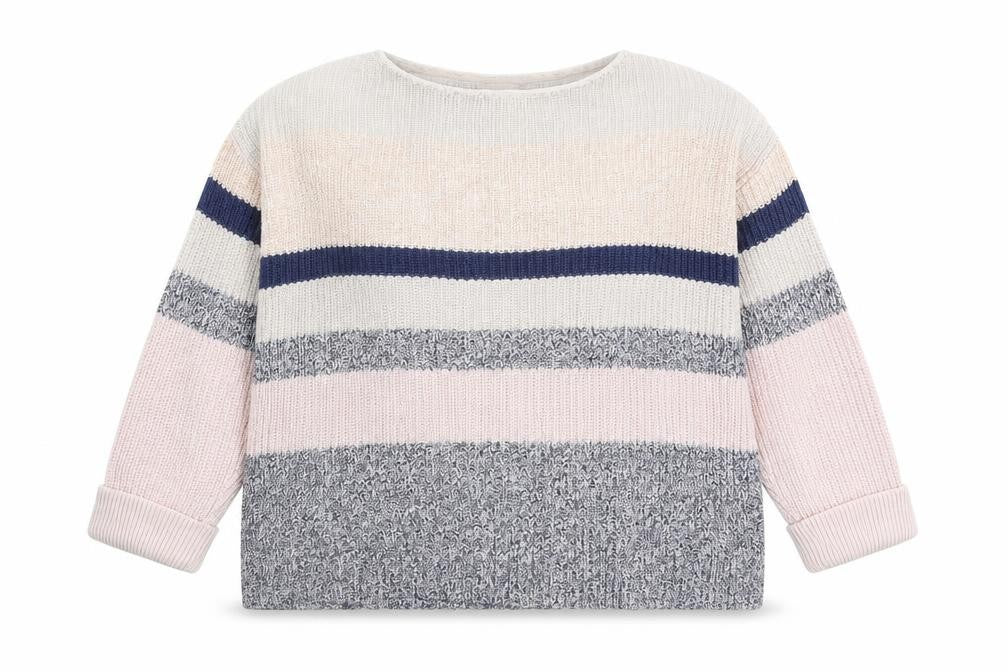 Front view of FatFace Women's Striped jumper, size 12