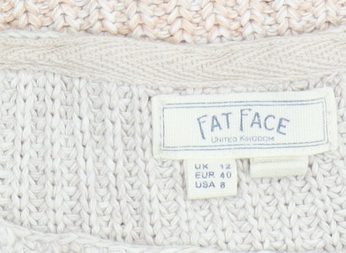 Fat Face Women's Striped Pullover Jumper Size 12