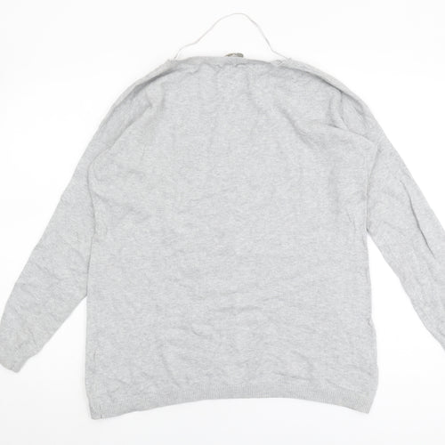 Oasis Women's Grey Pullover Jumper, Size S
