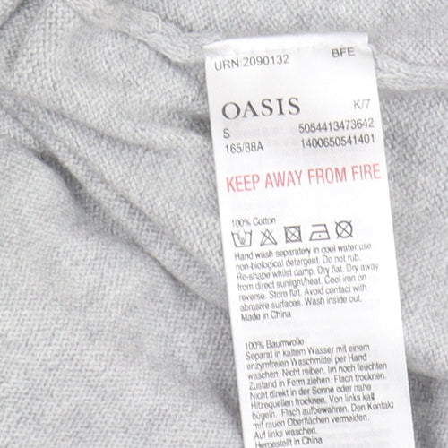 Oasis Women's Grey Pullover Jumper, Size S