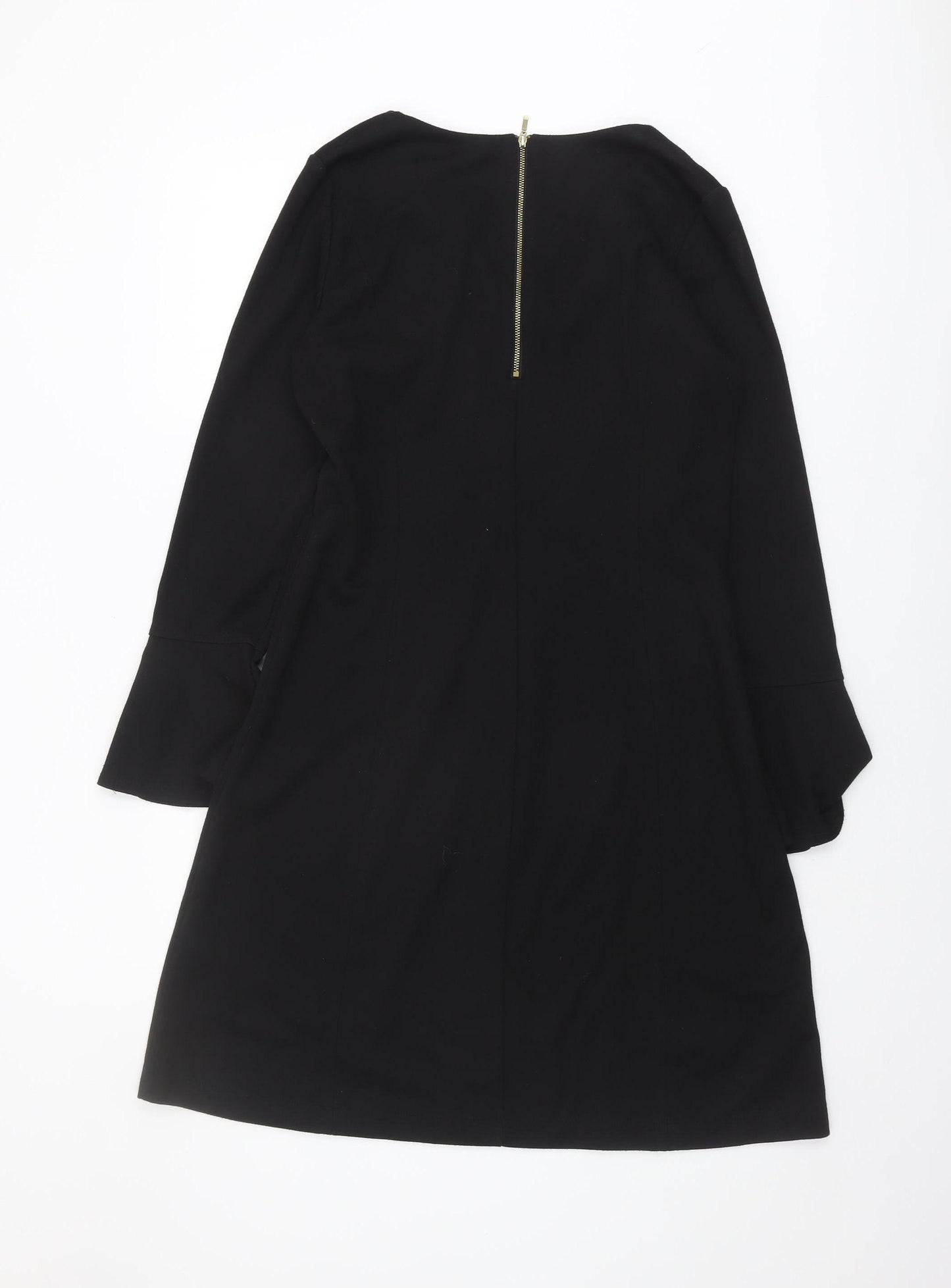 Wallis Women's Black Long Sleeve Dress, Size 10