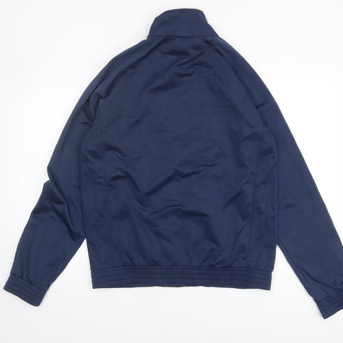 Kappa Men's Blue Basic Jacket M - Casual, Full Zip, Logo