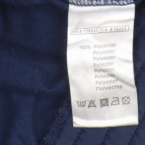Kappa Men's Blue Basic Jacket M - Casual, Full Zip, Logo