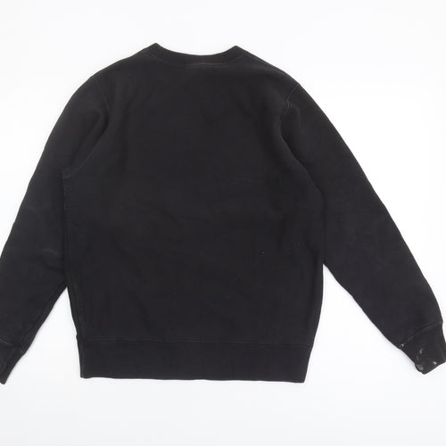 Champion Women's Black Sweatshirt, Size S, Logo Accents