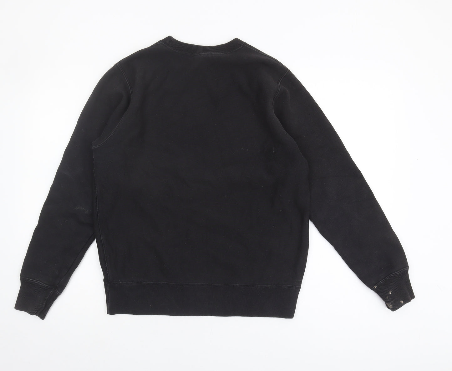Champion Women's Black Sweatshirt, Size S, Logo Accents