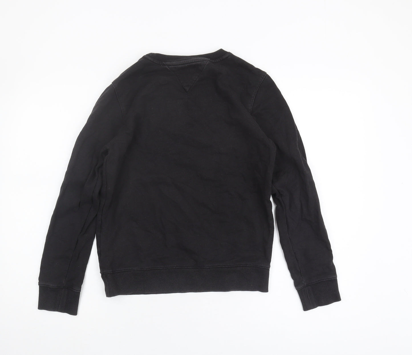 Tommy Hilfiger Boys Black Logo Sweatshirt - Size S