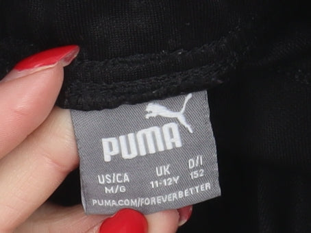 Puma Boys Black Jogger Trousers 11-12 Years