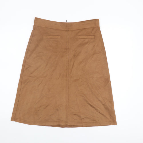 Principles by Ben de Lisi Women's Brown A-Line Skirt Size 12