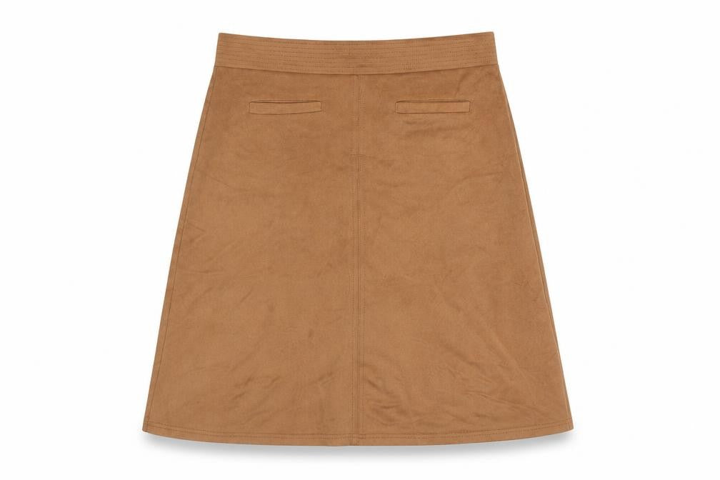 Front view of Principles by Ben de Lisi Women's Brown A-Line Skirt, size 12